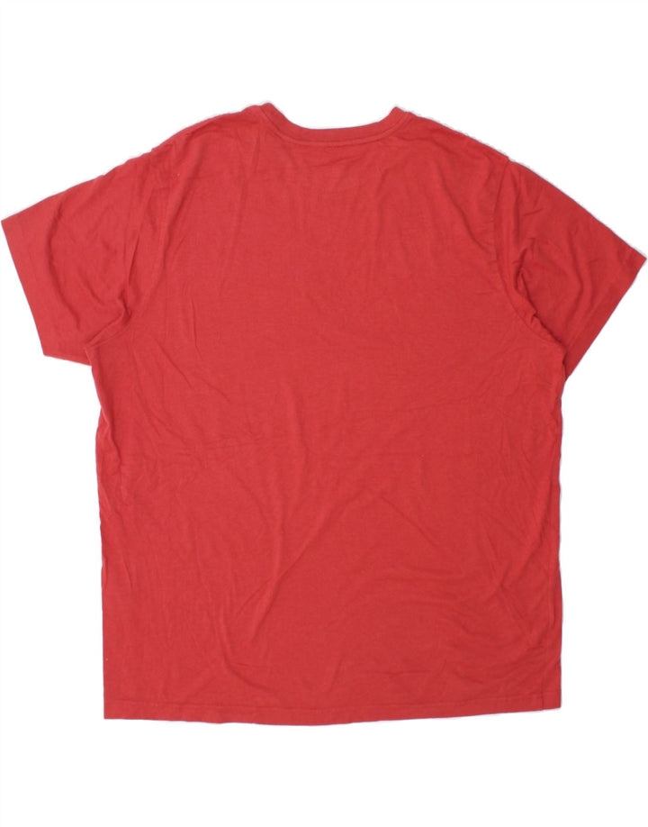 EDDIE BAUER Mens T-Shirt Top 2XL Red Cotton Vintage Eddie Bauer and Second-Hand Eddie Bauer from Messina Hembry 