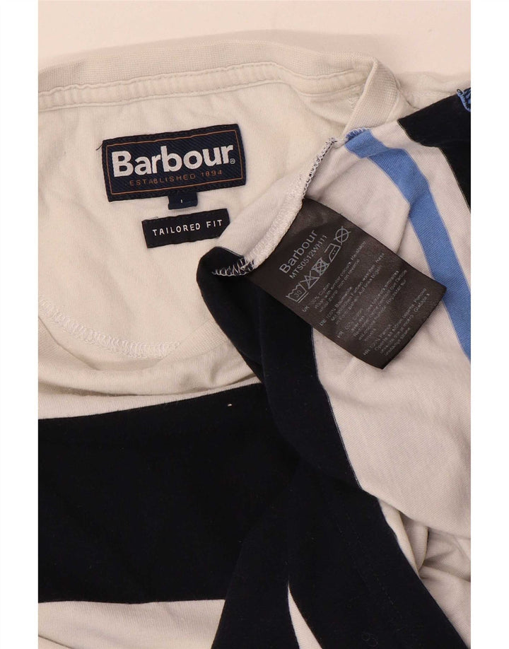 Barbour Muška majica kratkih rukava, veliki pamuk na bijele pruge