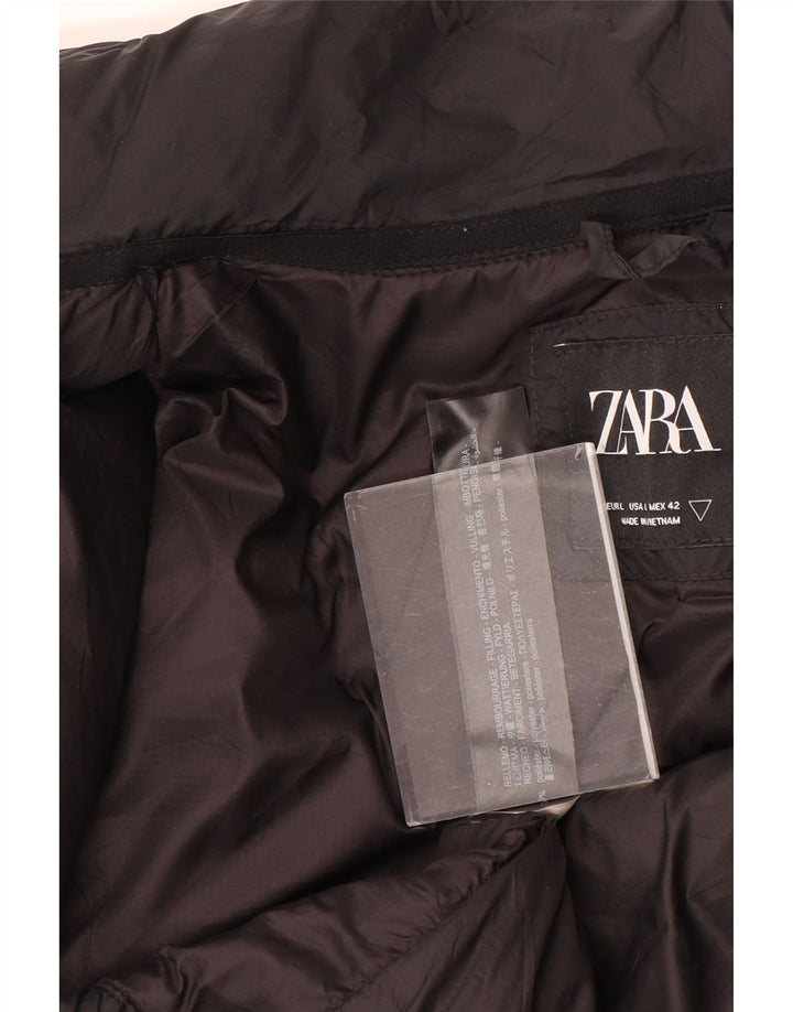 Zara muška podstavljena jakna UK 40 veliki crni poliester
