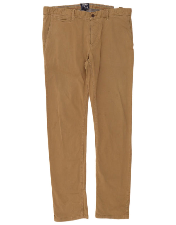 Woolrich Muške uske chino hlače W36 L32 Smeđi pamuk