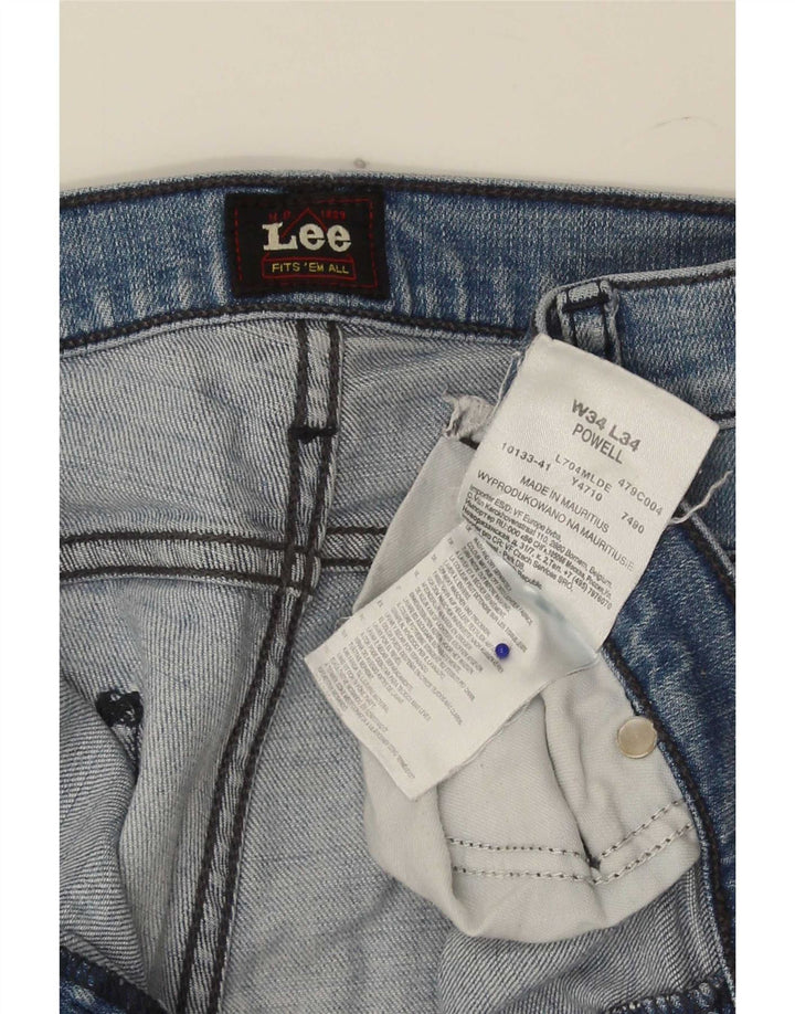 Lee Mens Powell Slim Jeans W34 L34 Plavi pamuk