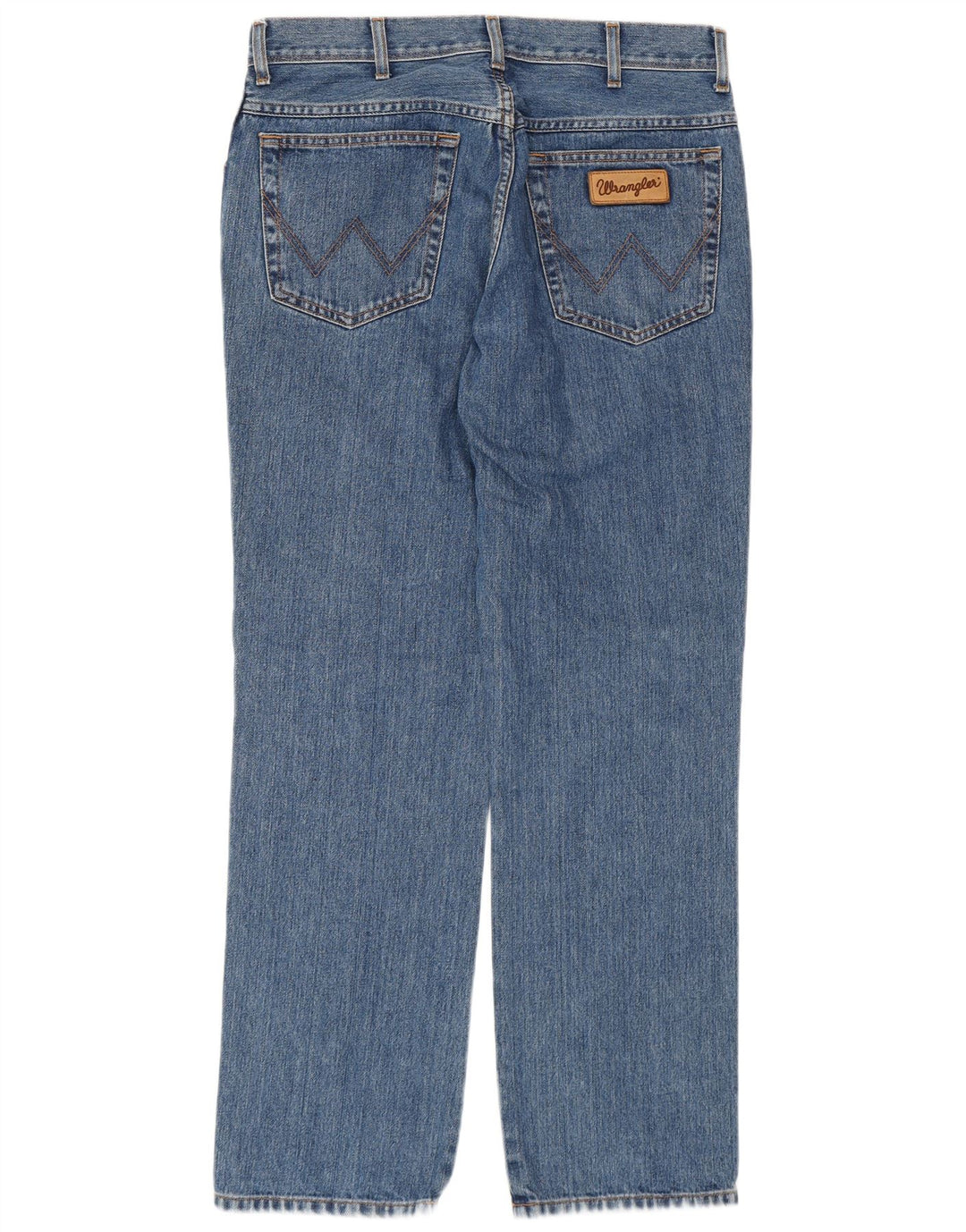 WRANGLER Muške Texas Straight Jeans W34 L32 Plavi pamuk