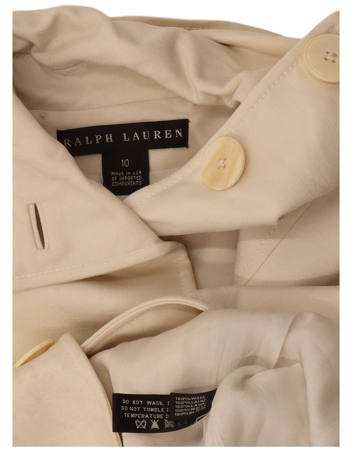 Ralph Lauren ženski kaput US 10 Large Off White Wool
