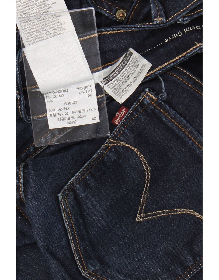 LEVI'S ženske demi curve traperice s klasičnim usponom W30 L32 tamnoplave