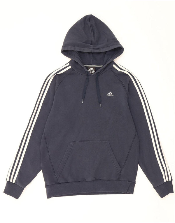 ADIDAS muška majica s kapuljačom Srednje tamnoplavi pamuk
