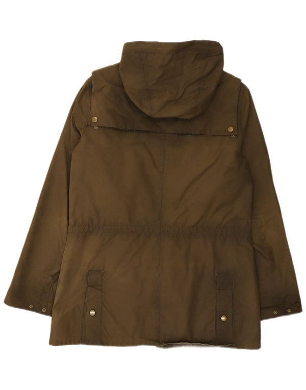 Barbour ženska jakna od voštanog pamuka s kapuljačom UK 12 srednje boje kaki