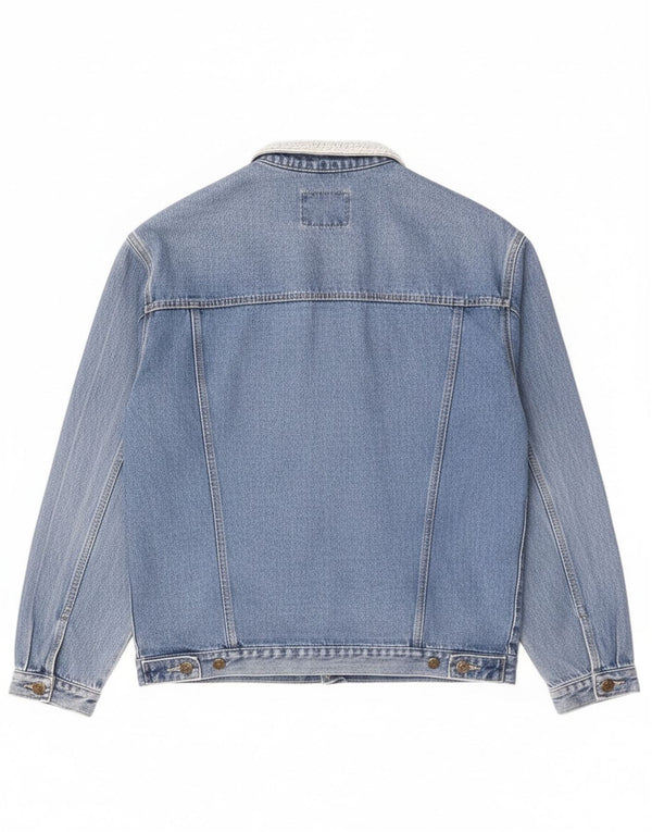 Vintage Mens Denim Jacket UK 44 2XL Blue Cotton