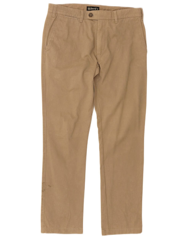 Dack's muške uske chino hlače IT 50 Large W34 L30 Bež pamuk