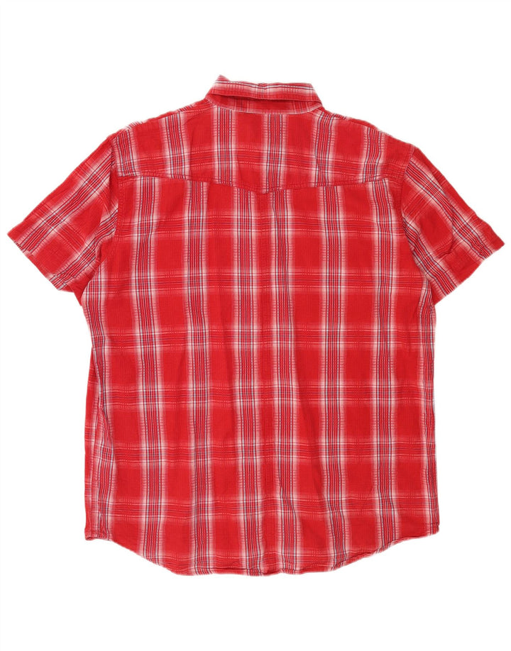 Wrangler muška majica kratkih rukava veliki crveni karirani pamuk