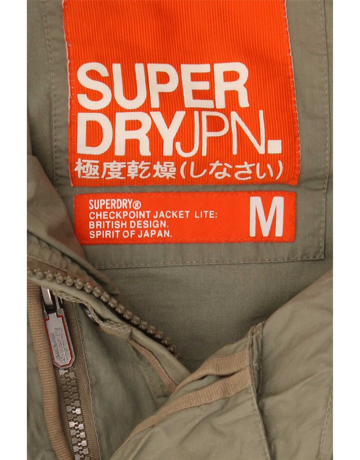 Superdry ženska jakna parka s kapuljačom UK 12 Srednji kaki pamuk
