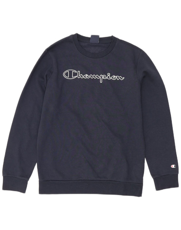 Champion Boys Graphic Sweatshirt Džemper 13-14 godina XL tamnoplavi pamuk