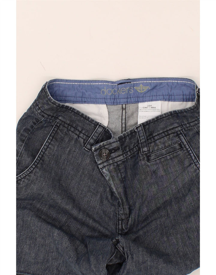DOCKERS Womens Denim Shorts US 4 Small W26  Navy Blue Cotton Vintage Dockers and Second-Hand Dockers from Messina Hembry 