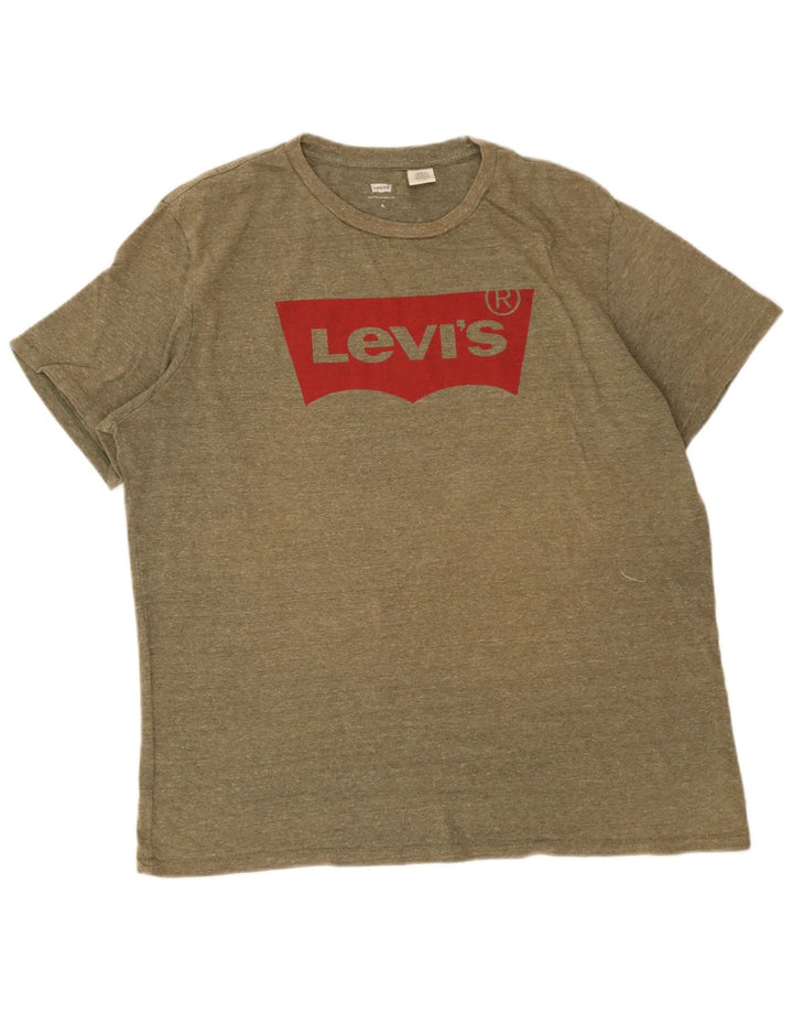 Levi's muška majica kratkih rukava s grafičkim motivima XL kaki fleke