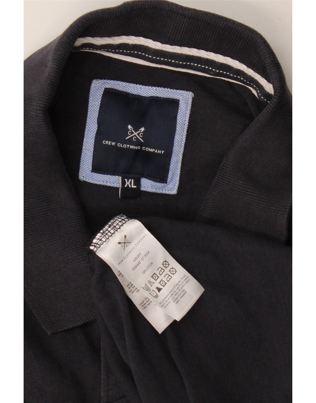 CREW ODJEĆA Muška polo majica XL tamnoplavi pamuk