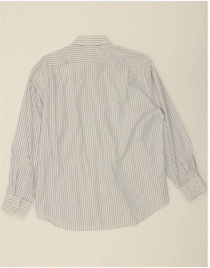 IZOD Mens Shirt XL Blue Striped Cotton Vintage Izod and Second-Hand Izod from Messina Hembry 