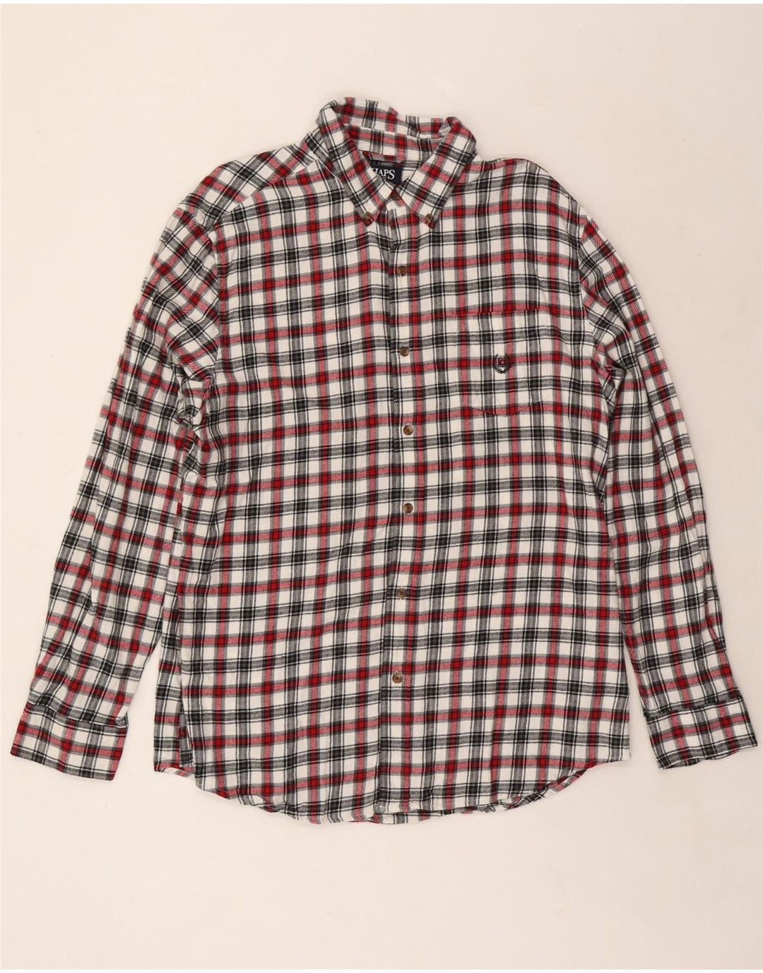 CHAPS Muška flanelska košulja, pamuk, veliki raznobojni karirani komad