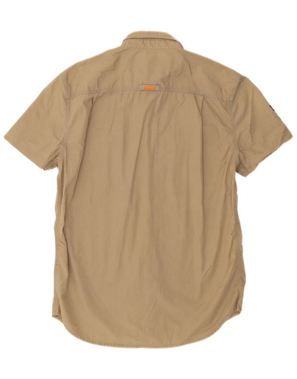 Superdry muška majica standardnog kroja kratkih rukava, velika pamučna bež boja