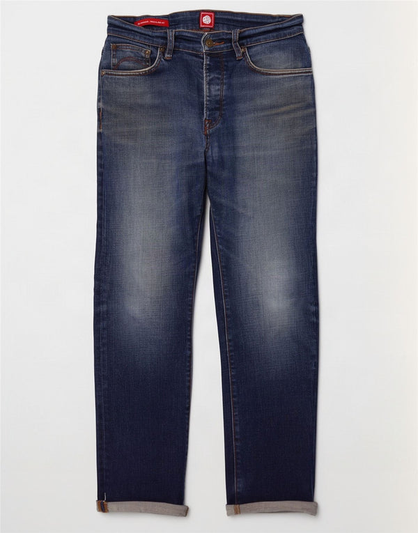 Pretty Green muške Burnage ravne traperice regularnog kroja W30 L28 plavi pamuk