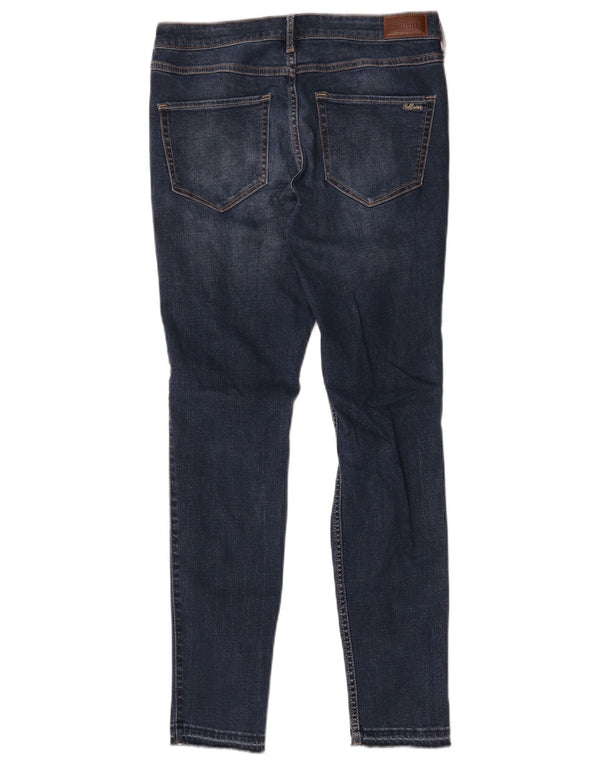 Hollister ženske uske traperice s oskudima US 11 Large W30 L30 plavi pamuk