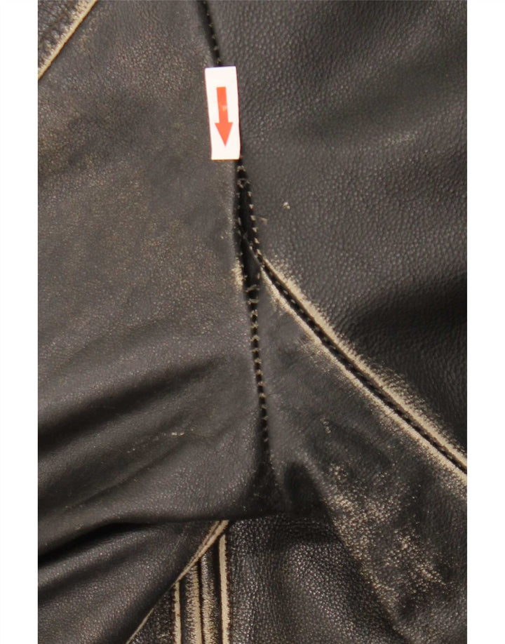 Vintage muška kožna jakna IT 54 2XL crna