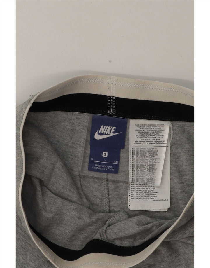 NIKE Womens Graphic Leggings UK 10 Small  Grey Cotton Vintage Nike and Second-Hand Nike from Messina Hembry 