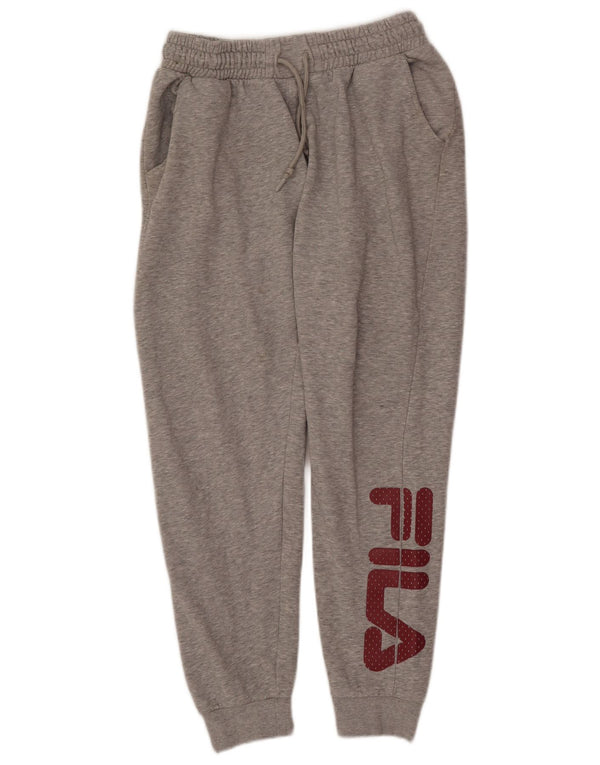 Ženske hlače za trenirku Fila Graphic Joggers UK 14 srednje sivi pamuk