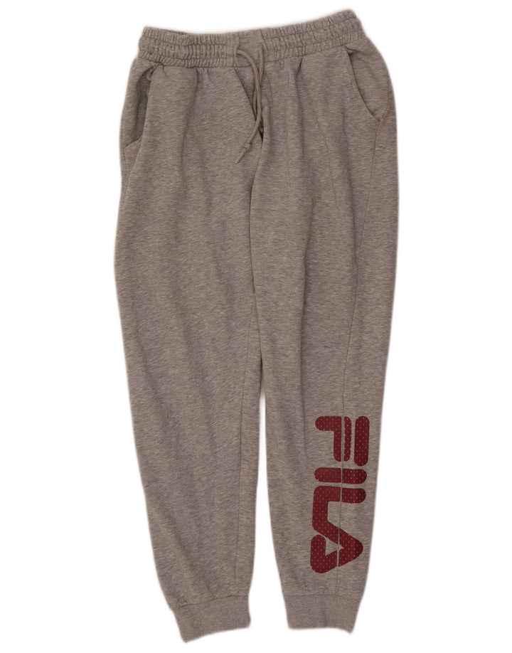 Ženske hlače za trenirku Fila Graphic Joggers UK 14 srednje sivi pamuk