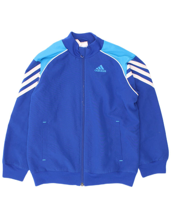 Adidas trenirka za dječake, jakna od 7-8 godina, poliester plave boje