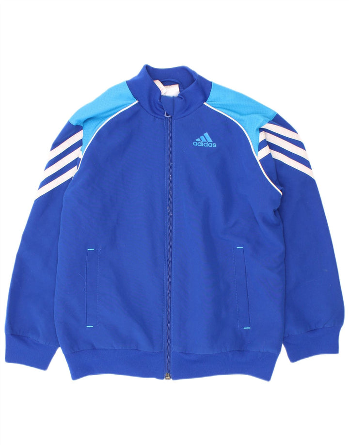 Adidas trenirka za dječake, jakna od 7-8 godina, poliester plave boje