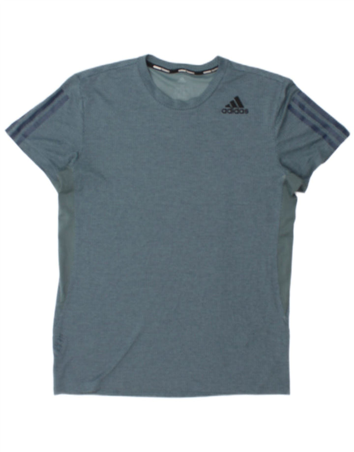 ADIDAS muška majica kratkih rukava Srednje plava poliesterska boja