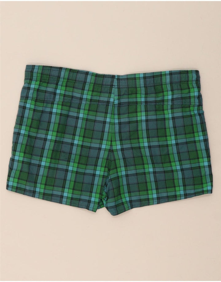 ADIDAS Mens Sport Shorts Medium  Green Check Polyamide Vintage Adidas and Second-Hand Adidas from Messina Hembry 