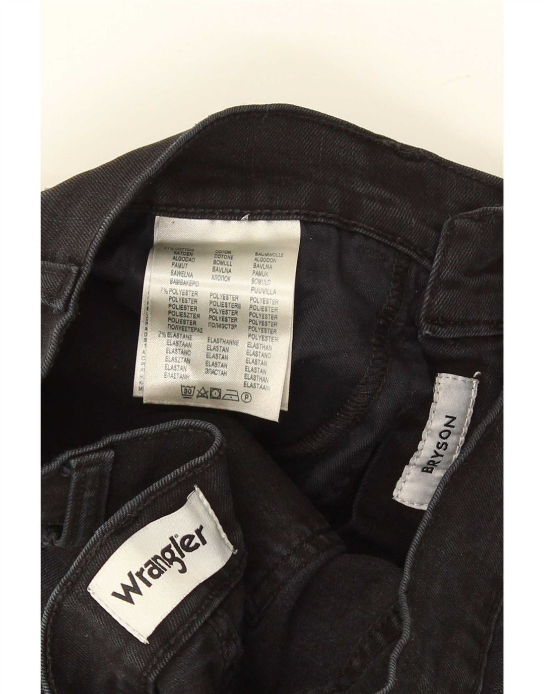 Wrangler ženske uske traperice Bryson W29 L32 crni pamuk