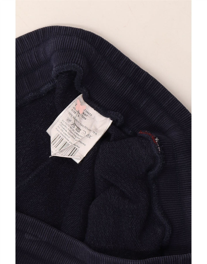 HUMMEL Mens Graphic Tracksuit Trousers Small  Navy Blue Cotton Vintage Hummel and Second-Hand Hummel from Messina Hembry 