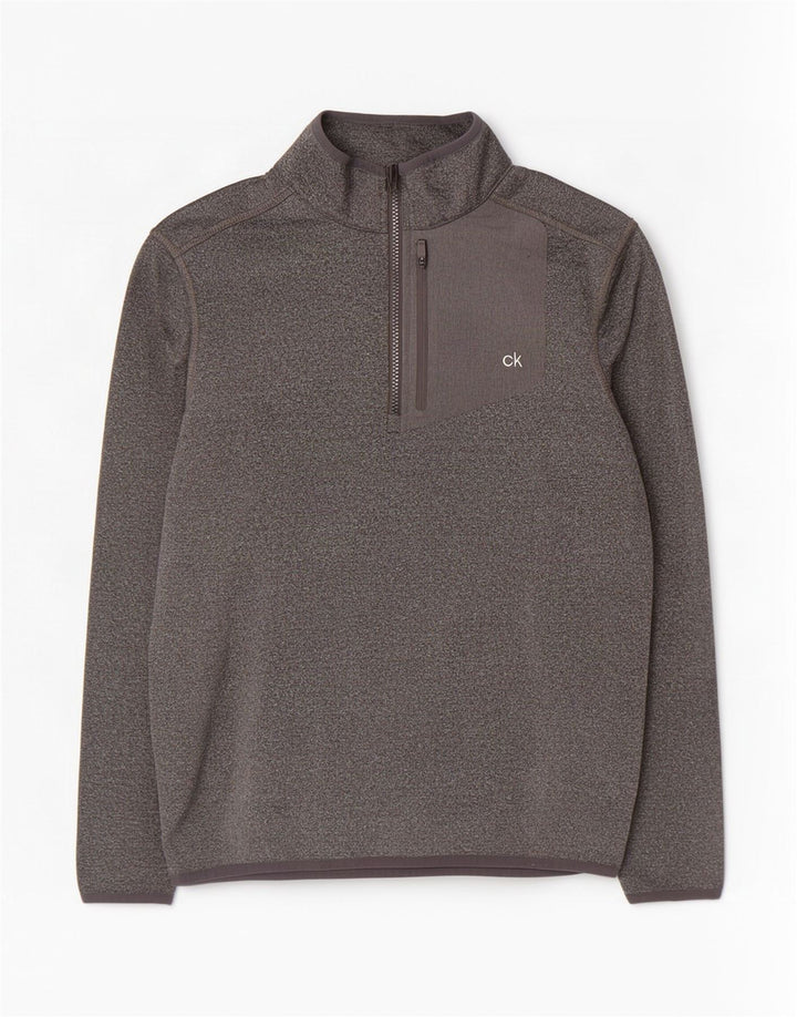 Calvin Klein muška majica s izrezom i trenirkom za golf, mala siva trenirka