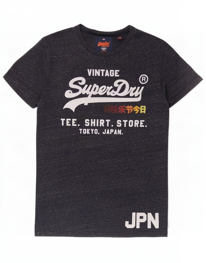 Superdry muška majica kratkih rukava Regular Graphic, srednje tamnoplavi flekasti pamuk