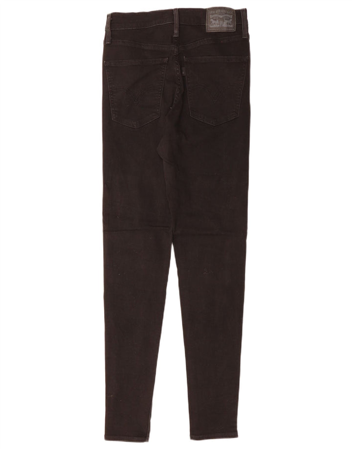 LEVI'S Ženske Mile High Super Skinny traperice W27 L29 crni pamuk