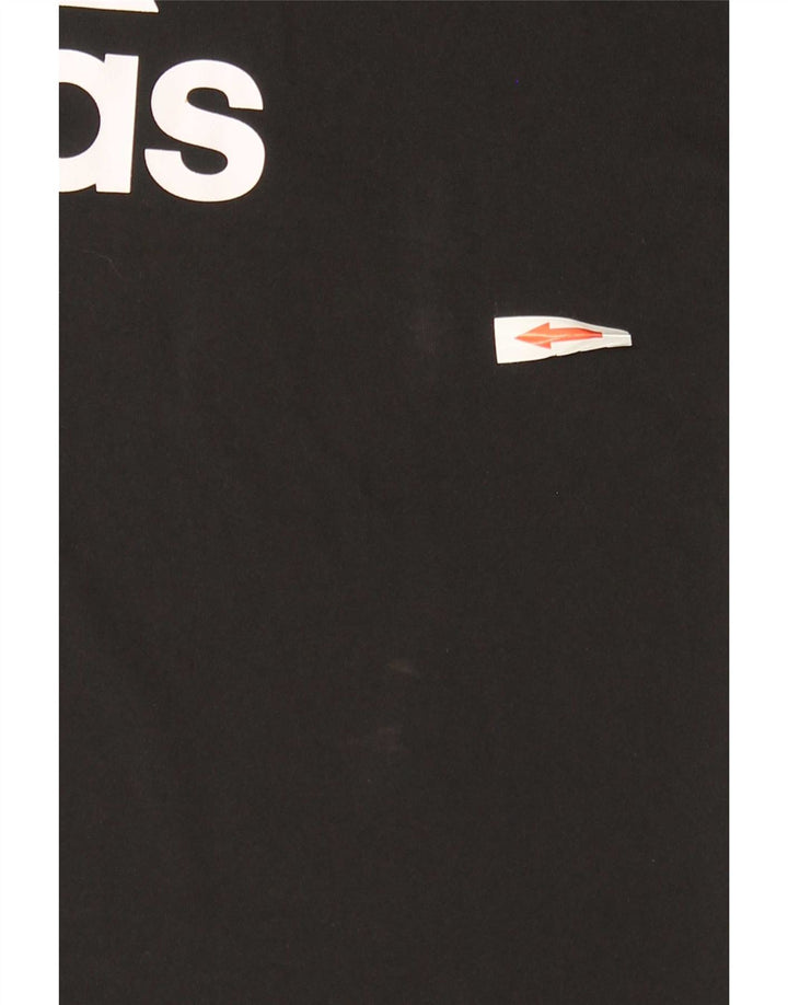 Adidas Boys Climacool Graphic T-Shirt Top 11-12 Years Black Poliester