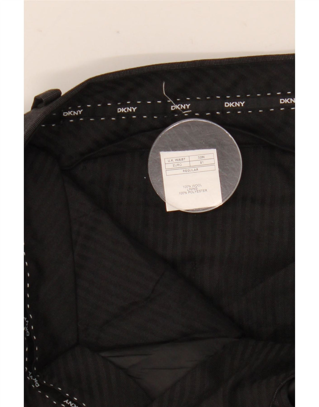 Dkny muške uske hlače W32 L31 Siva vuna