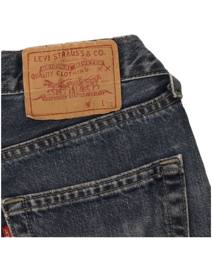 Levi's muške ravne traperice W32 L26 plavi pamuk