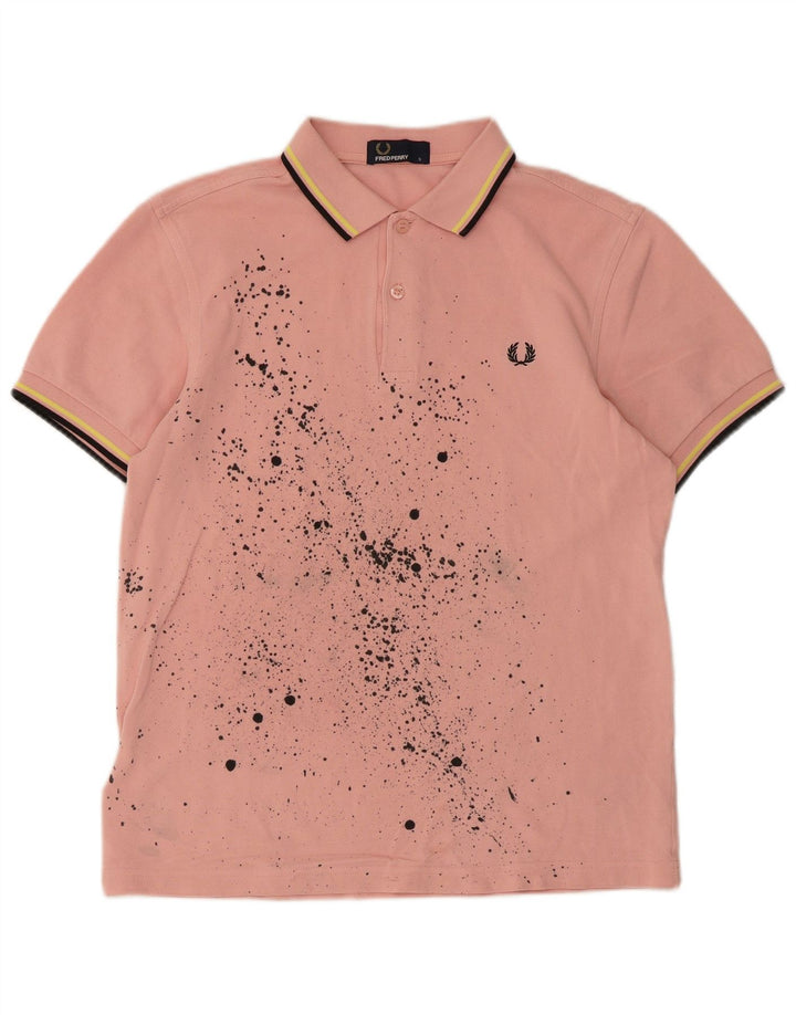 Fred Perry muška polo majica mala ružičasta pamuk s kravatom