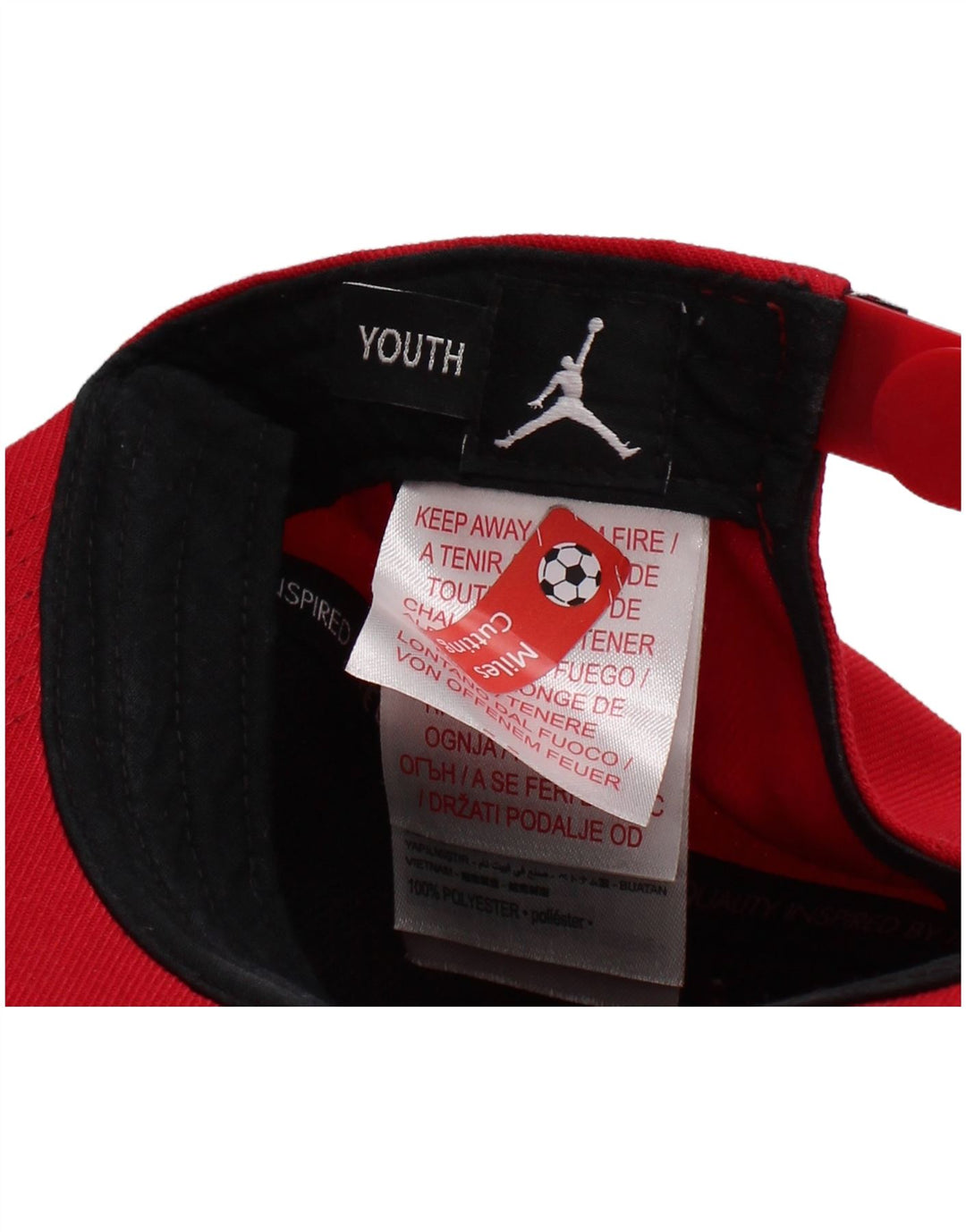 Jordan Boys Graphic Snapback kapa jedne veličine od crvenog poliestera