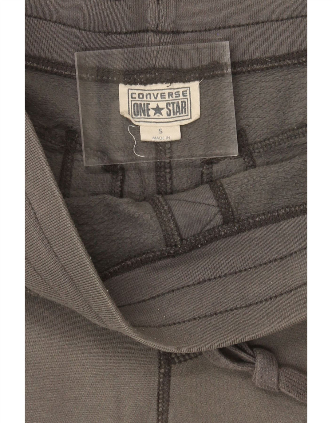 CONVERSE Mens Relaxed Fit Sport Shorts Small  Grey Cotton Vintage Converse and Second-Hand Converse from Messina Hembry 