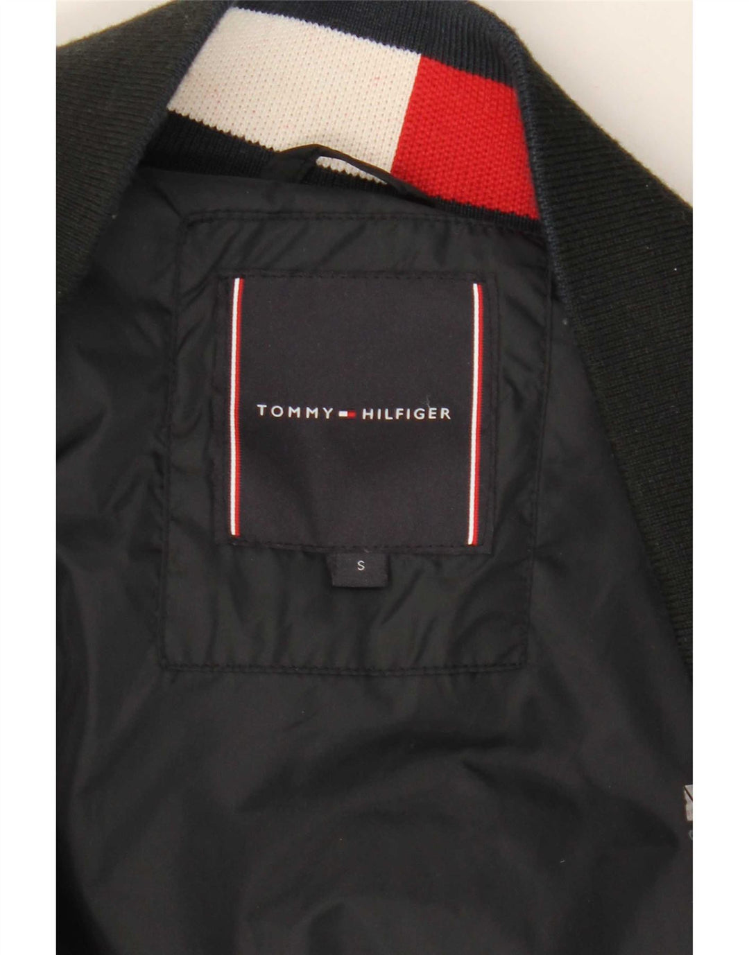 Tommy Hilfiger muška bomber podstavljena jakna UK 36 Mala crna