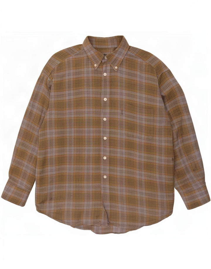 Barbour muška flanelska košulja, veliki kaki karirani pamuk