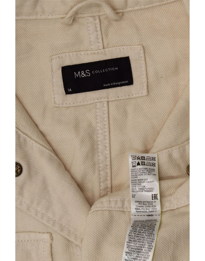 Marks & Spencer ženska pomoćna jakna UK 14 Large Beige Cotton