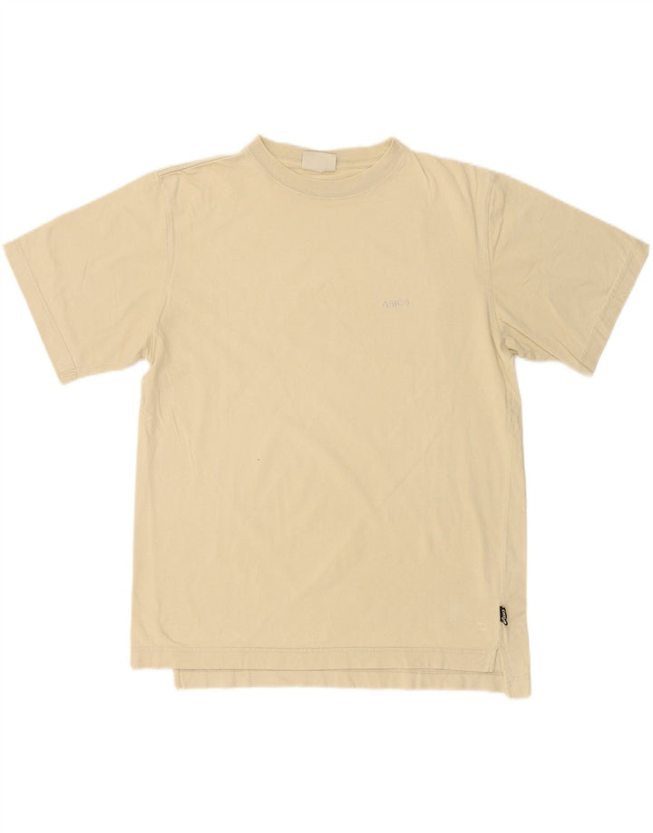 ASICS Mens T-Shirt Top Large Beige Vintage Asics and Second-Hand Asics from Messina Hembry 
