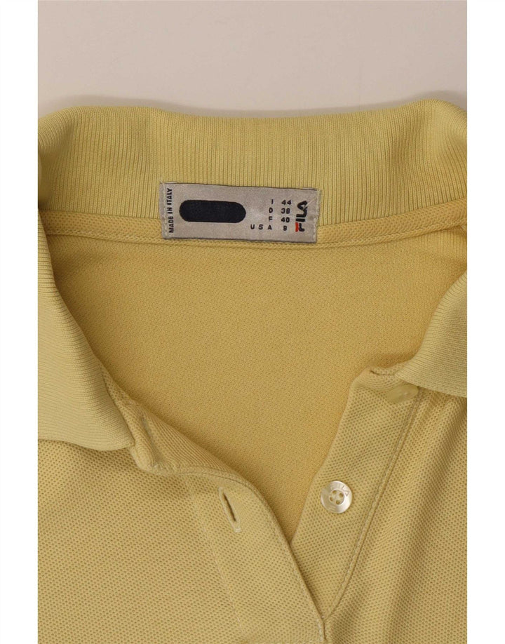 Fila ženska kratke polo majice IT 44 srednje žuti pamuk