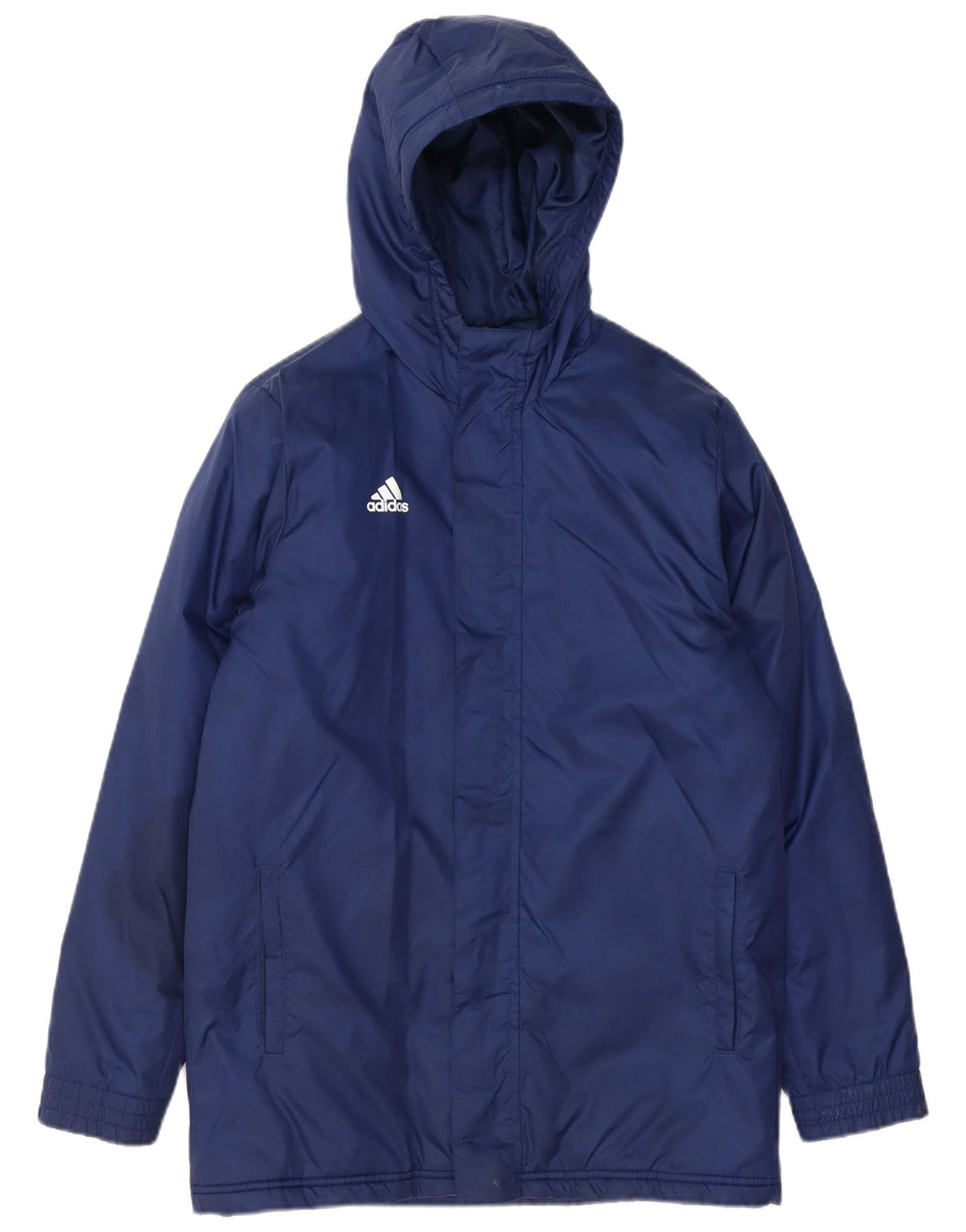 Adidas jakna s kapuljačom za dječake 13-14 godina tamnoplava poliester