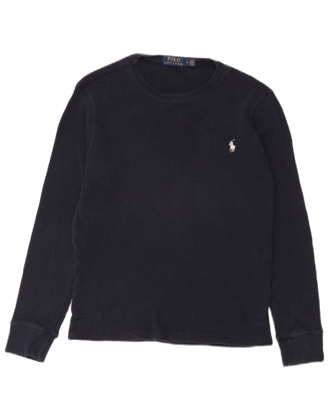 Polo Ralph Lauren muška majica dugih rukava srednje tamnoplave pamučne boje