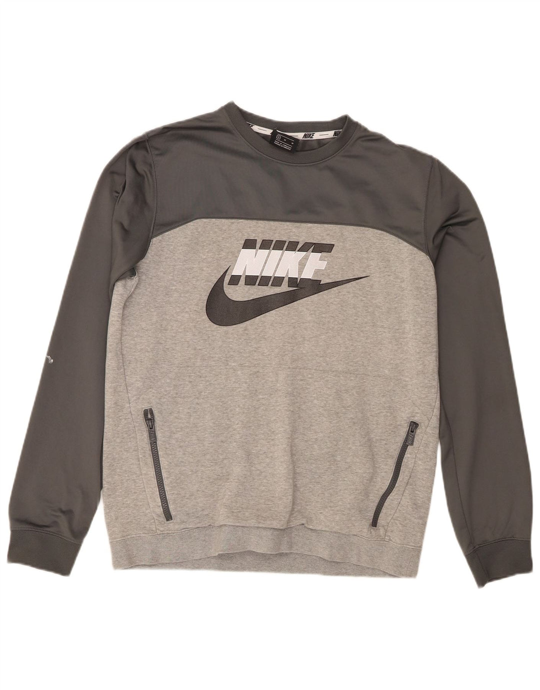 Nike muška trenirka s grafičkim motivima, srednje sivi, pamuk
